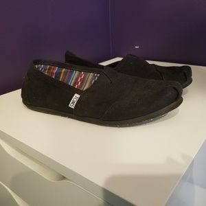 Tom's Slip On Black on Black